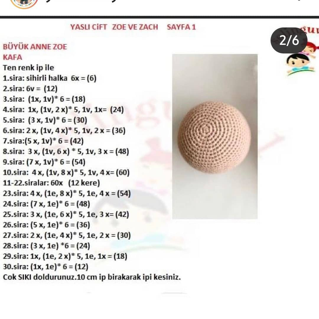 Ücretsiz Amigurumi Büyükbaba ve Büyükanne Tığ İşi Tarifi
