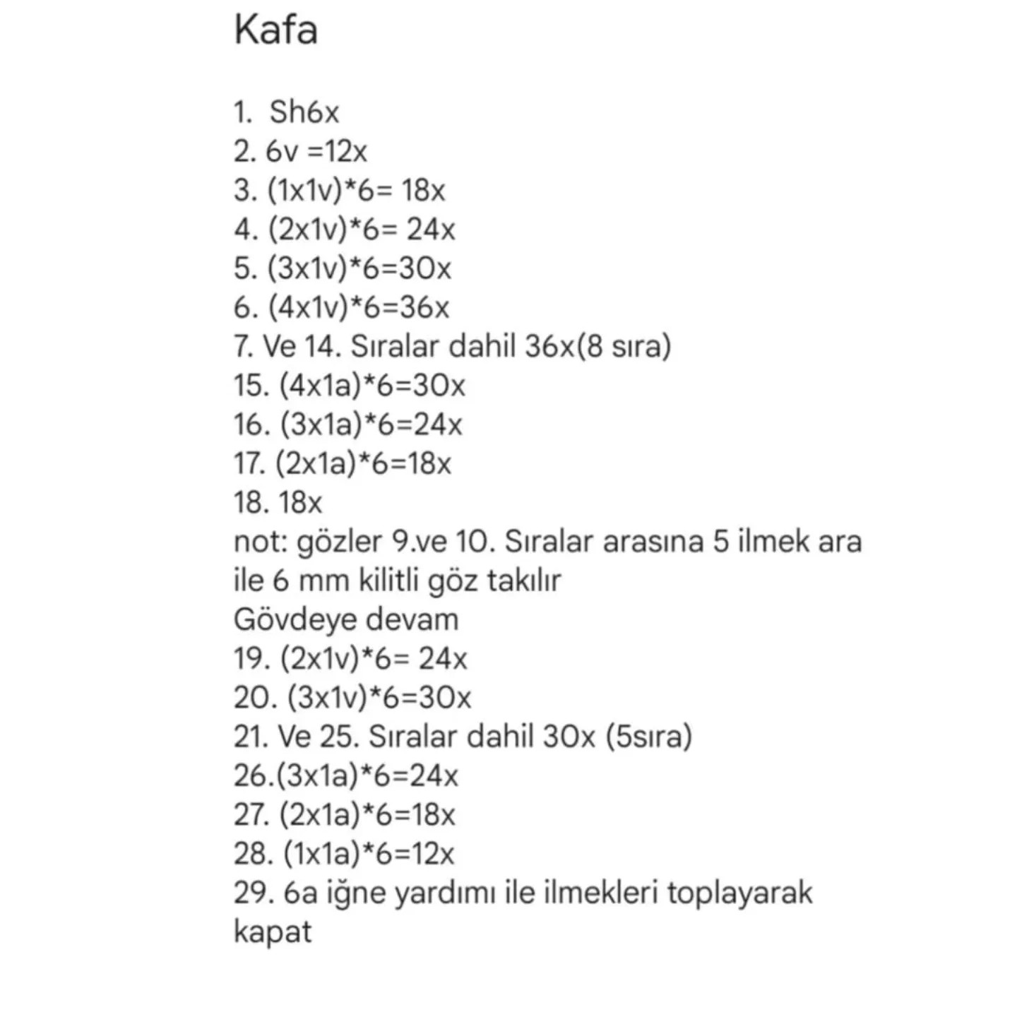 Ücretsiz Aslan Anahtarlık Örgü Şeması