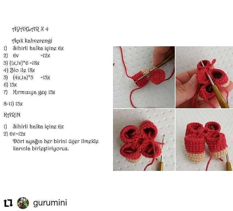 Ücretsiz At Amigurumi Tığ İşi Tarifi