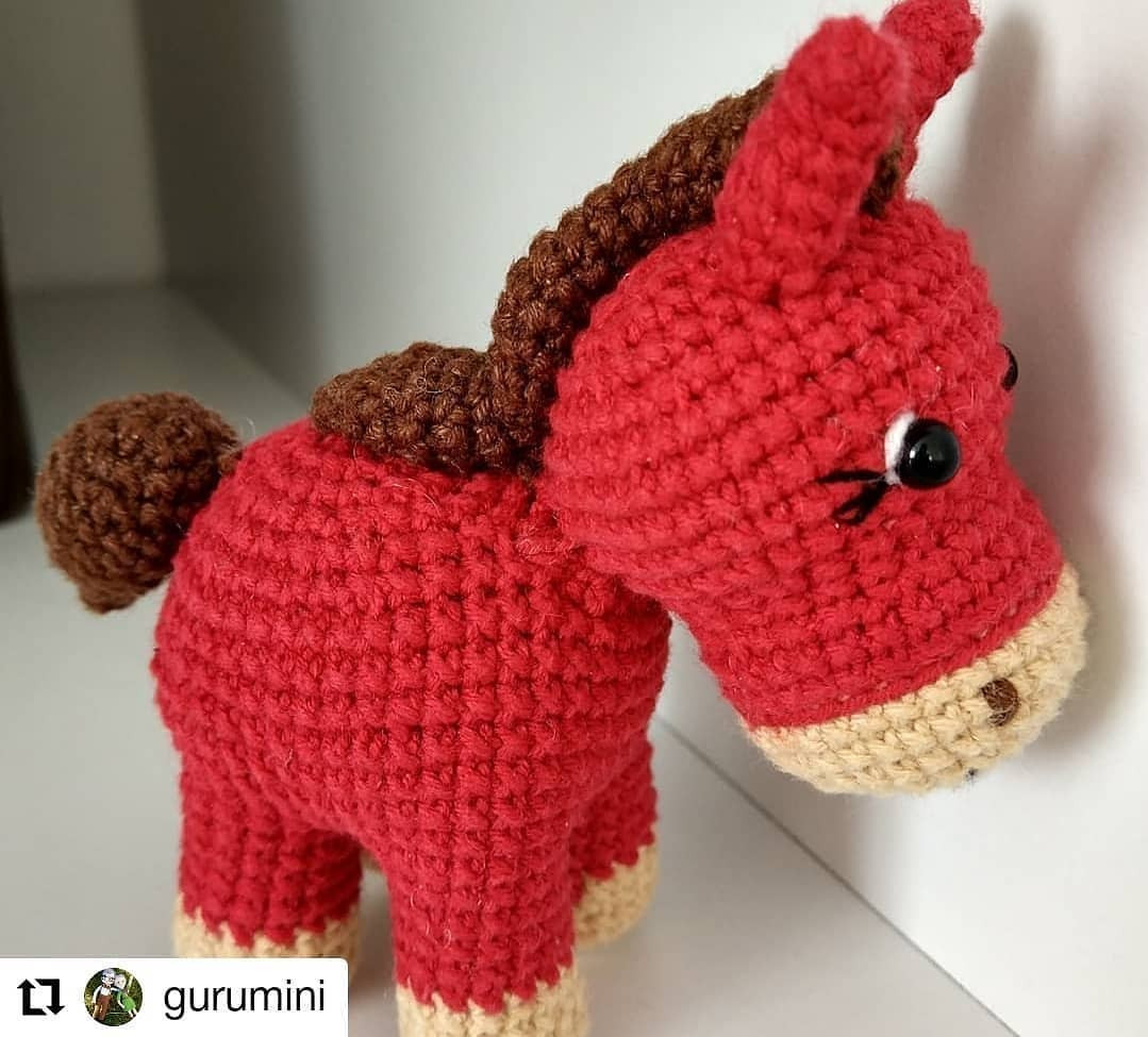 Ücretsiz At Amigurumi Tığ İşi Tarifi