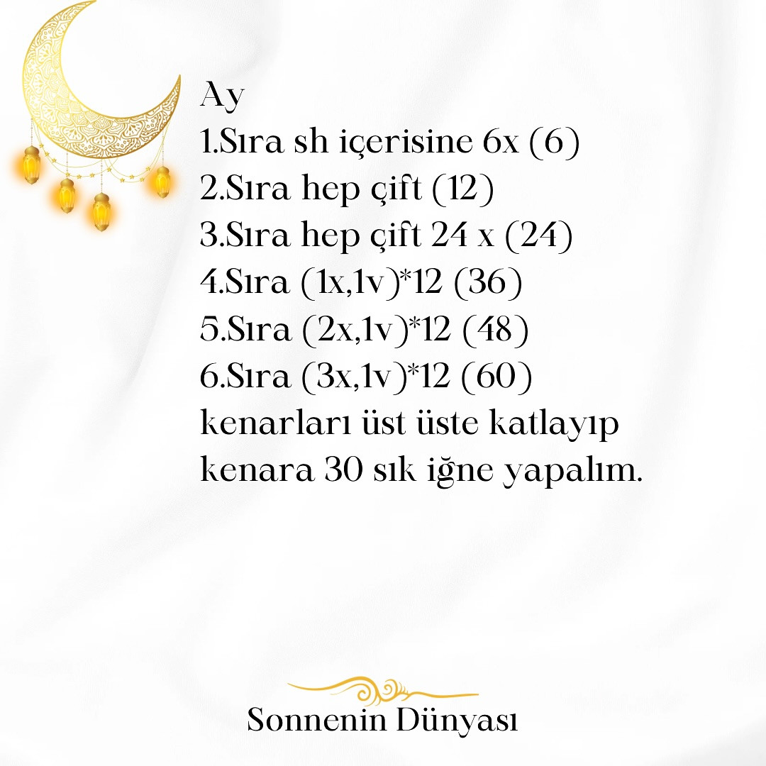 Ücretsiz Ay ve Yıldız Süsleme Şeması