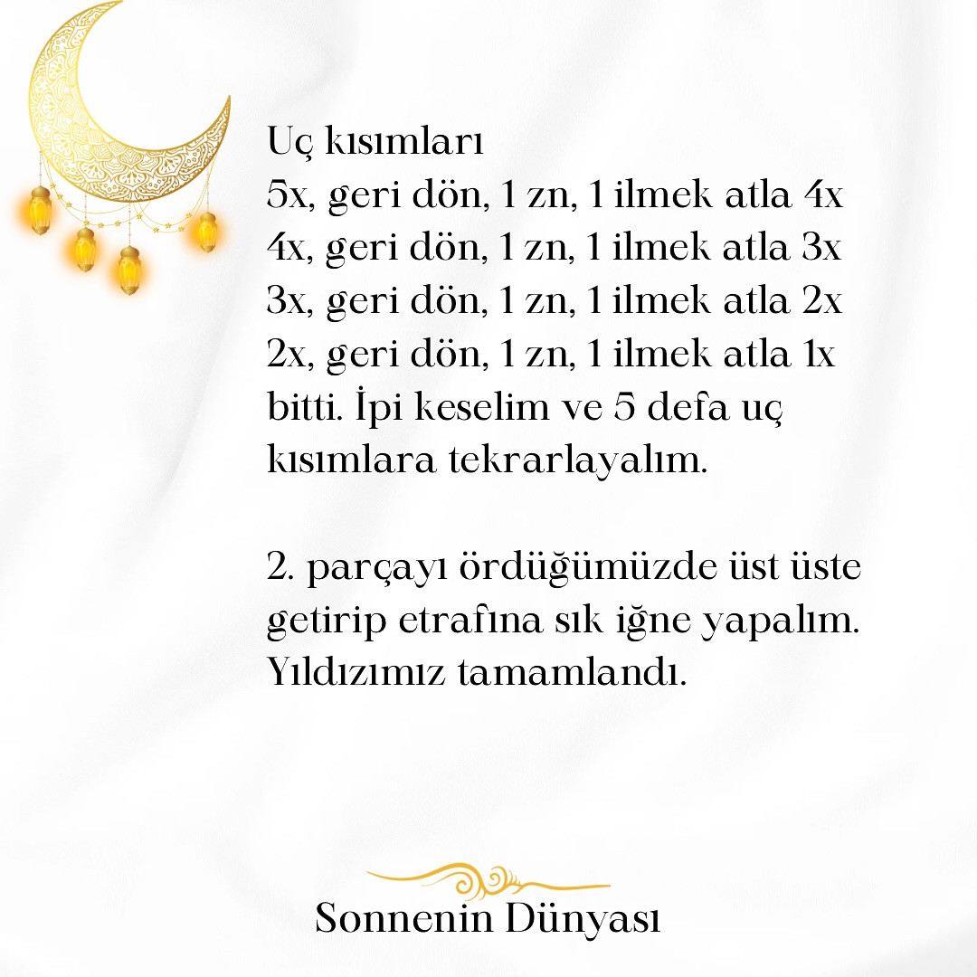 Ücretsiz Ay ve Yıldız Süsleme Şeması
