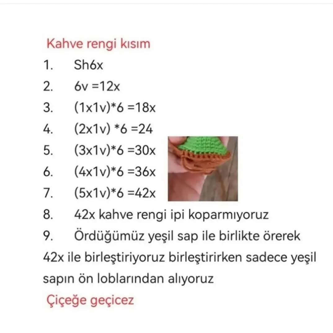 ÜCRETSİZ AYÇİÇEĞİ YAPIMI ŞEMASI