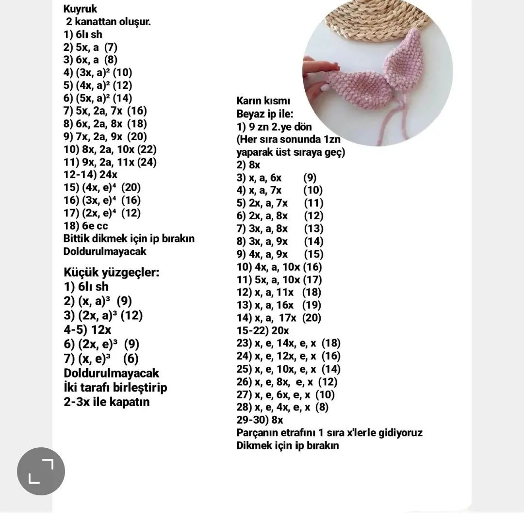 Ücretsiz  balina amigurumi tarifi