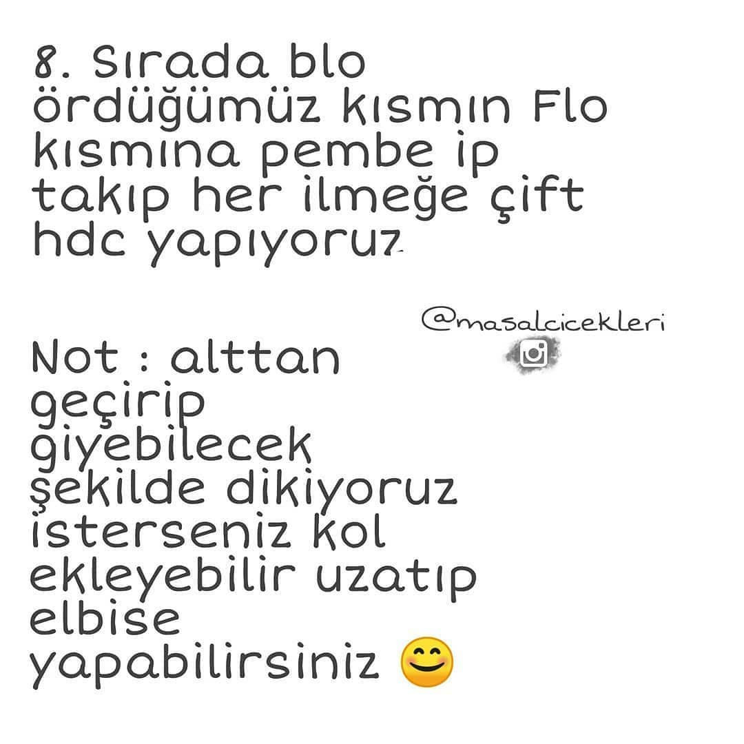 Ücretsiz Bebek Elbise Tığ İşi Tarifi