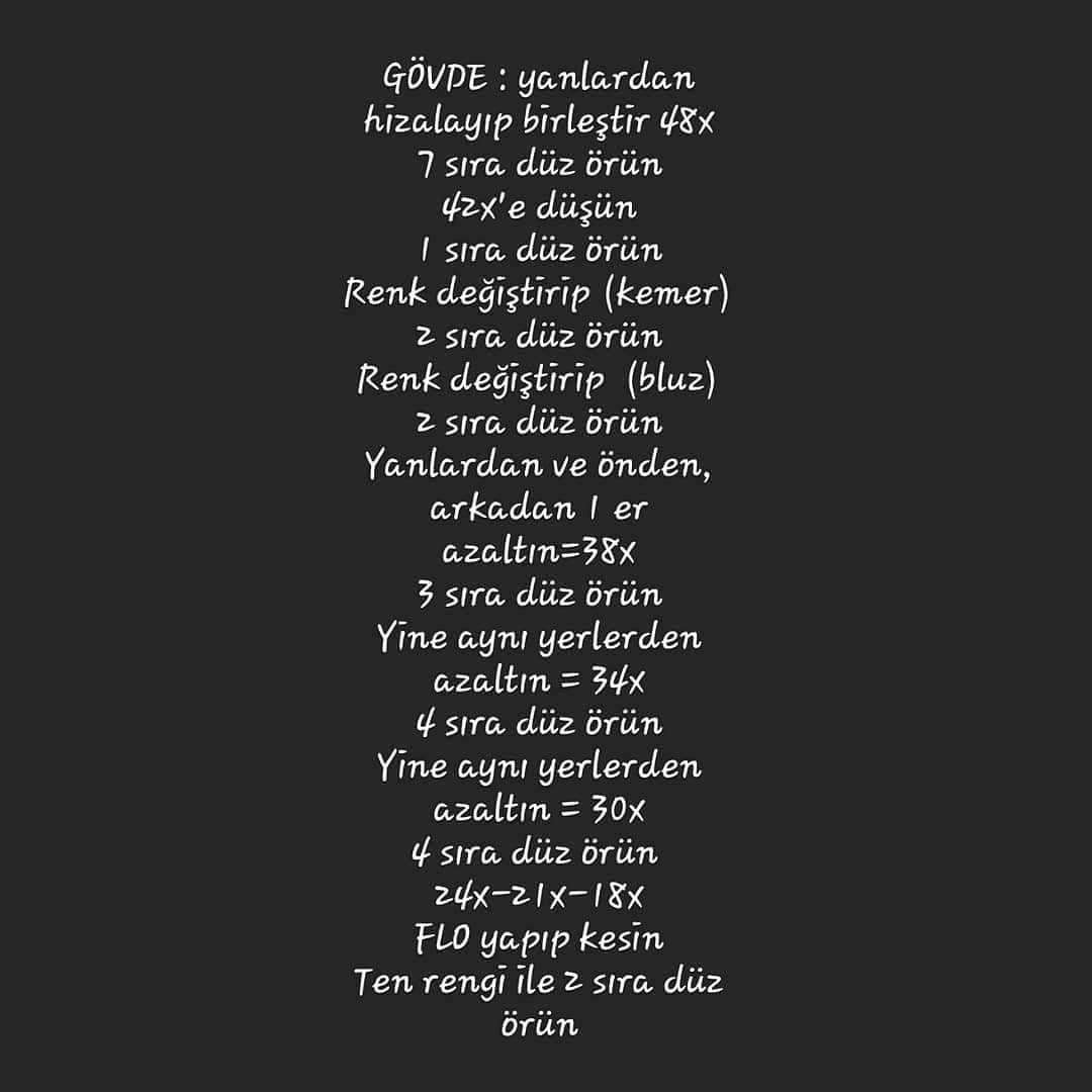 Ücretsiz Bebek Örgü Şeması