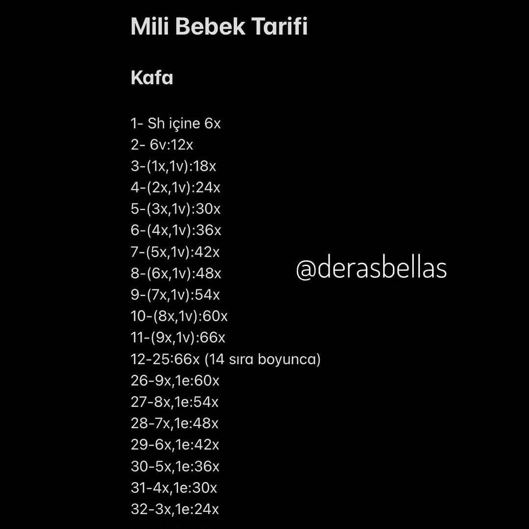 Ücretsiz Bebek ve Ayıcık Amigurumi Tığ İşi Tarifi