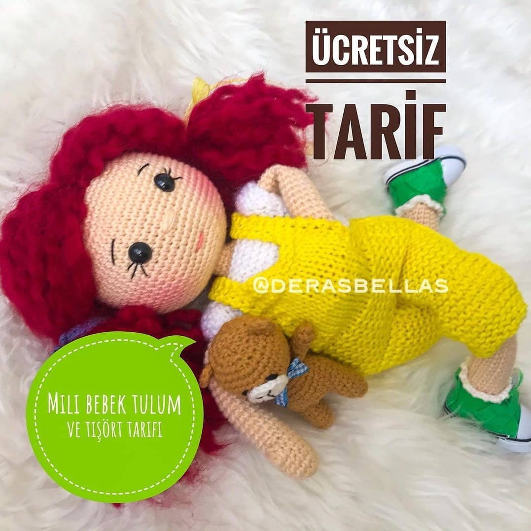 Ücretsiz Bebek ve Ayıcık Amigurumi Tığ İşi Tarifi