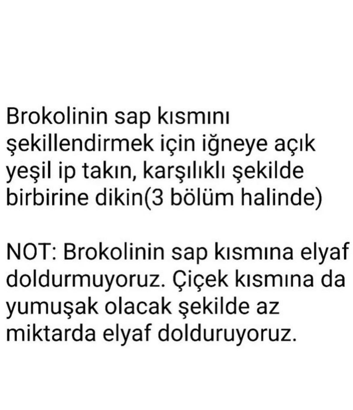Ücretsiz Brokoli Amigurumi Tığ İşi Tarifi