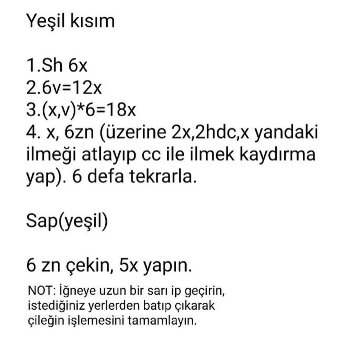 Ücretsiz Çilek Amigurumi Tığ İşi Tarifi