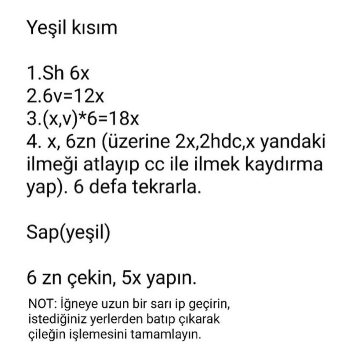 Ücretsiz Çilek Amigurumi Tığ İşi Tarifi