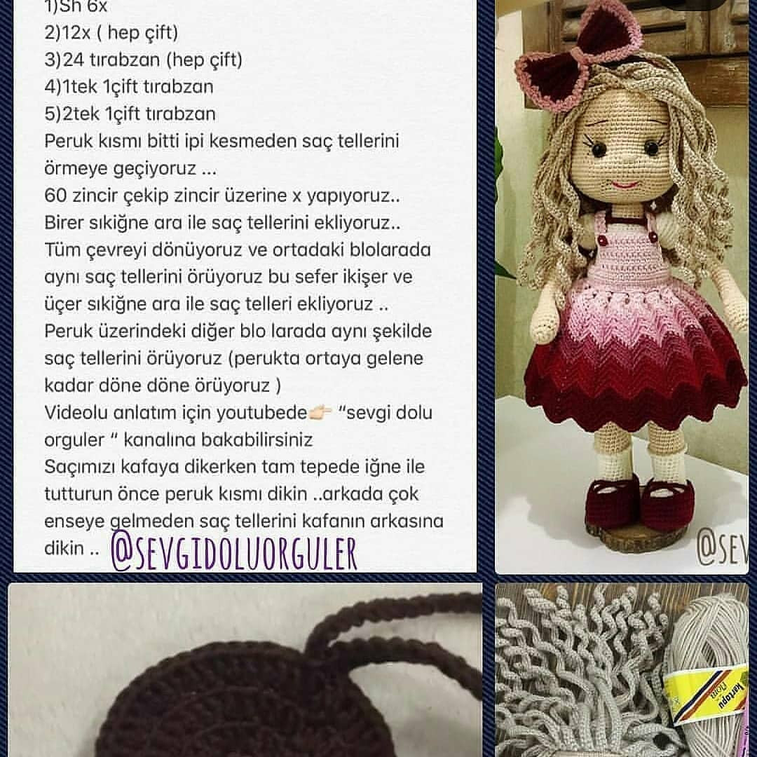 Ücretsiz Deniz Bebeği Amigurumi Şeması