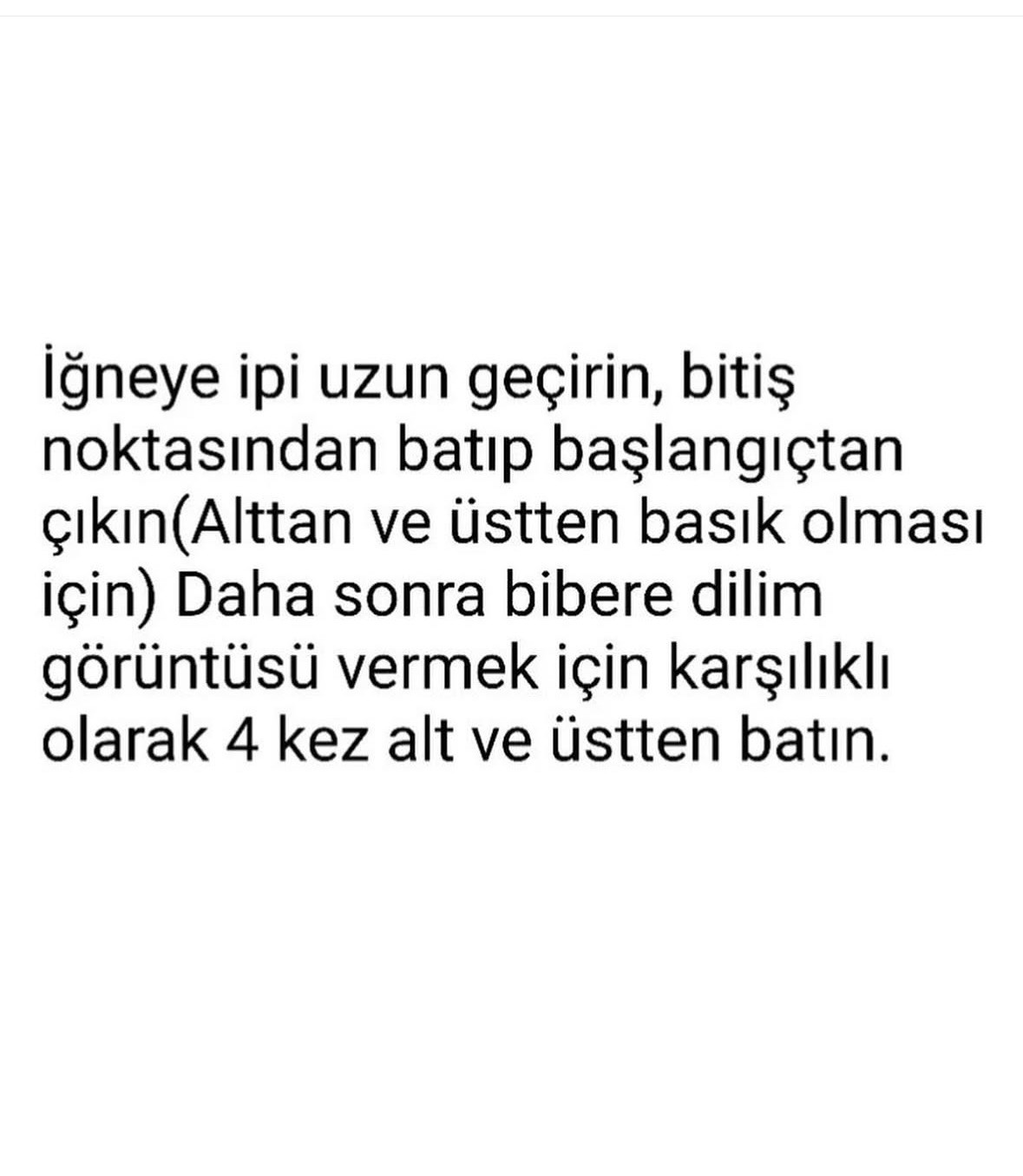 Ücretsiz Dolma Biber Tığ İşi Tarifi