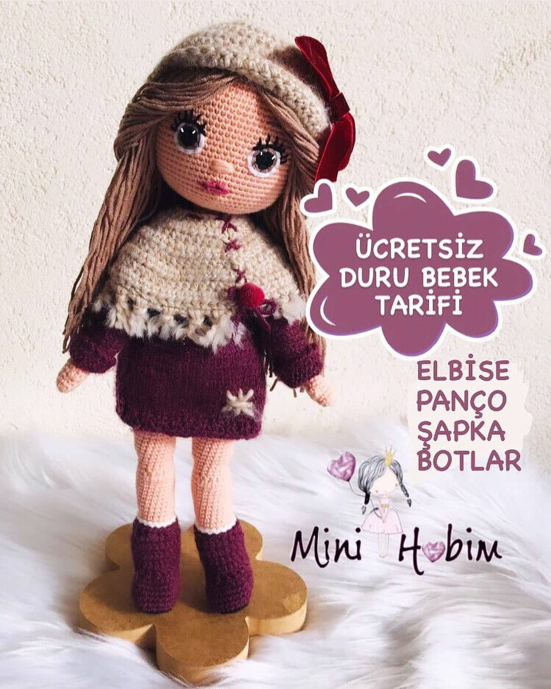 Ücretsiz Duru Bebek Amigurumi Şeması