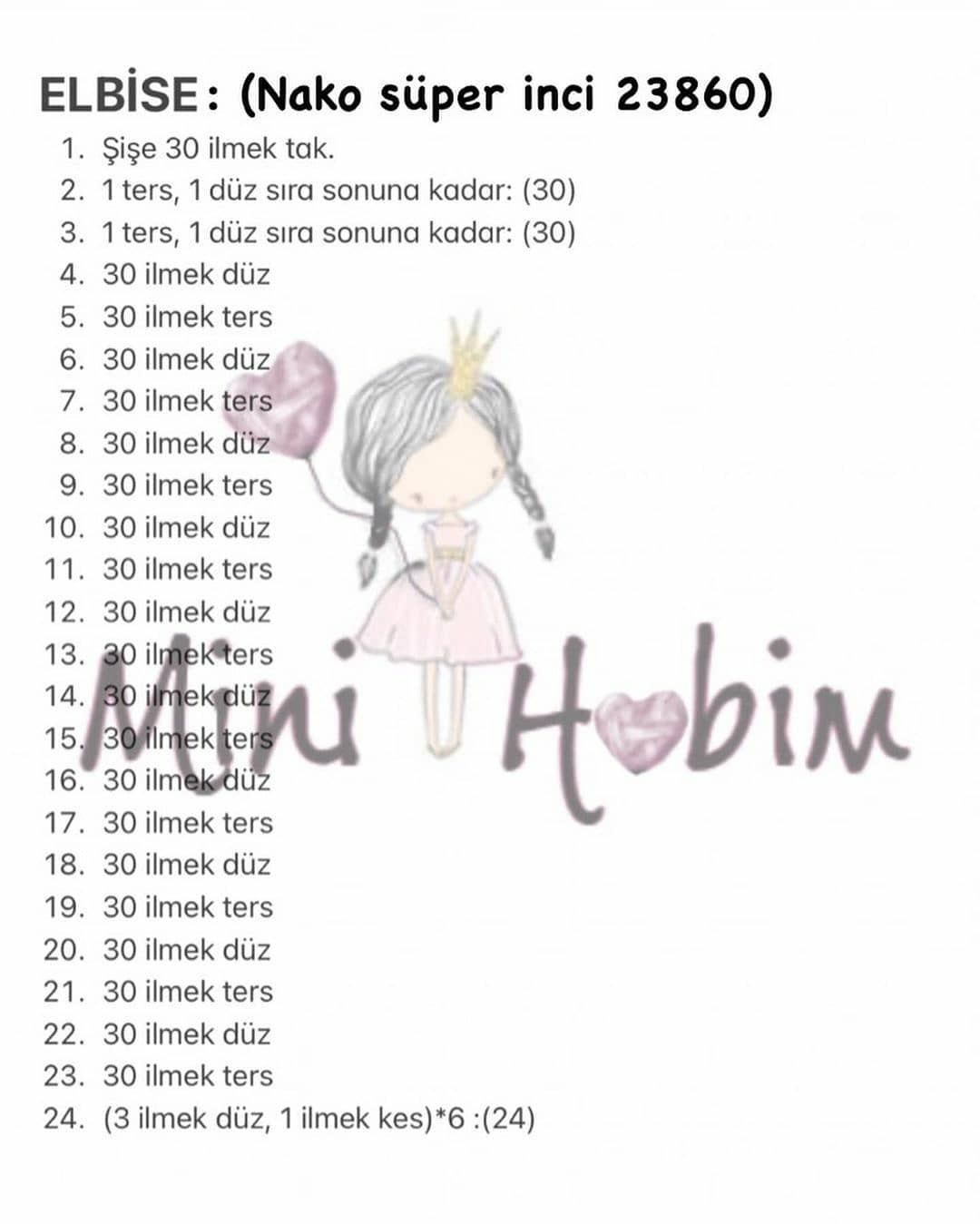 Ücretsiz Duru Bebek Amigurumi Şeması
