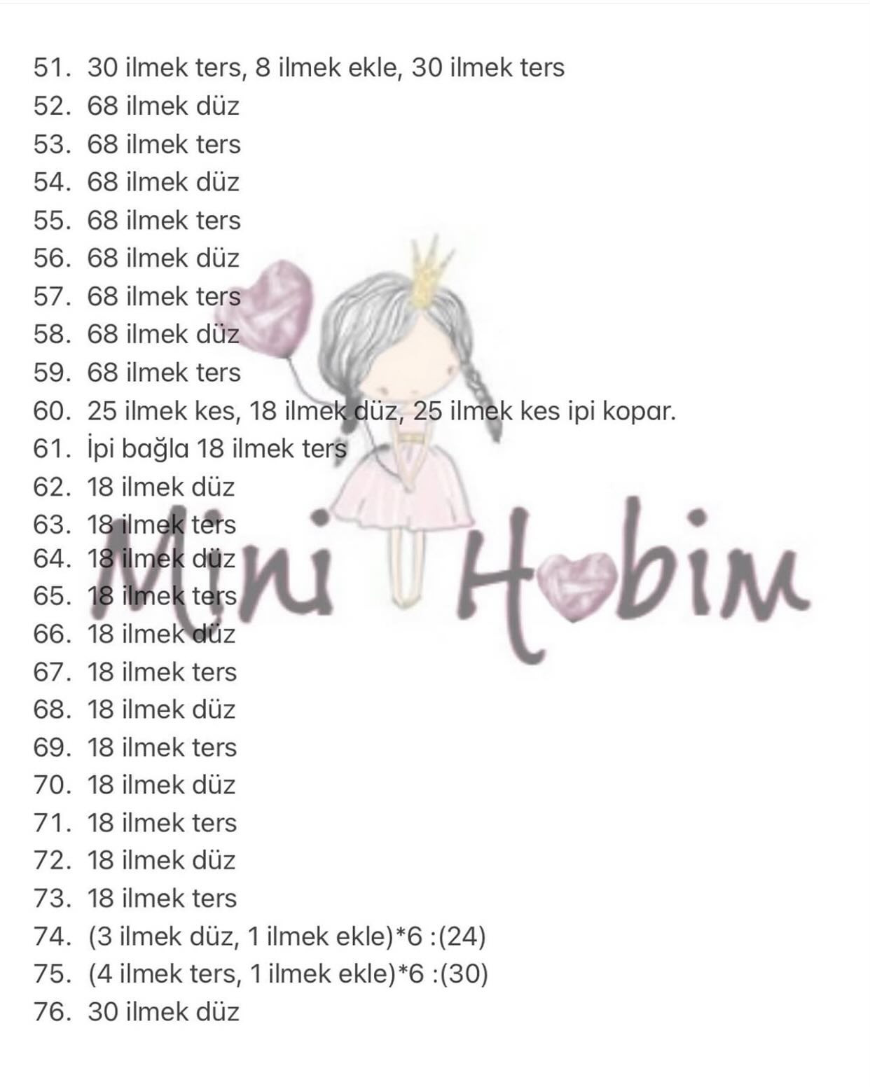 Ücretsiz Duru Bebek Amigurumi Şeması
