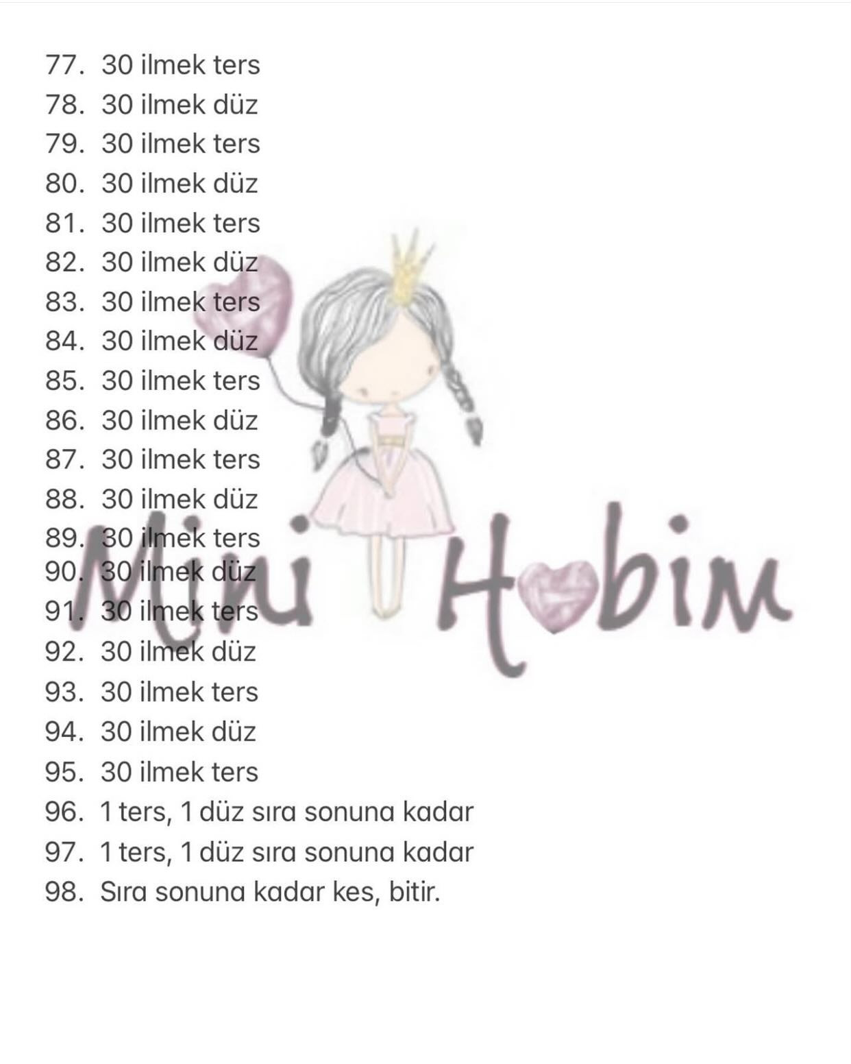 Ücretsiz Duru Bebek Amigurumi Şeması
