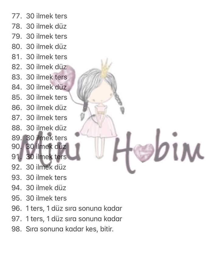 Ücretsiz Duru Bebek Amigurumi Şeması