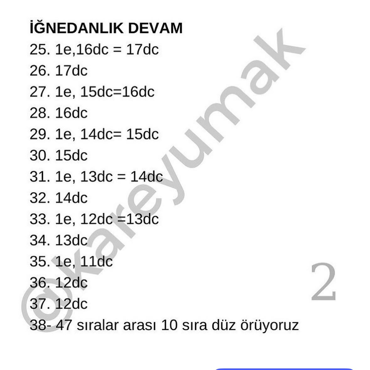 Ücretsiz Ev İğne Oyası Tarifi