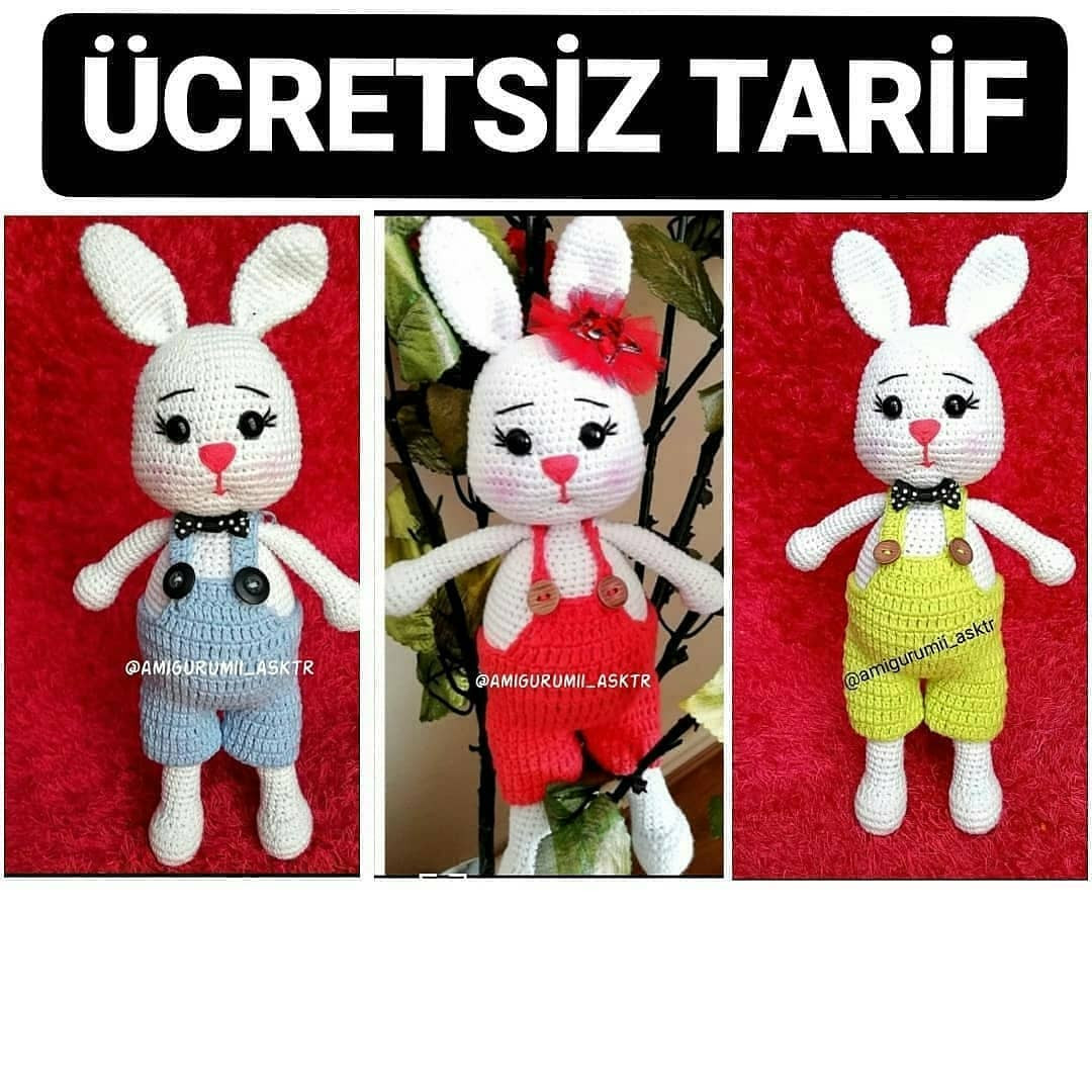 ÜCRETSİZ GÖBÜŞLÜ AYI AMİGURUMİ TARİFİ