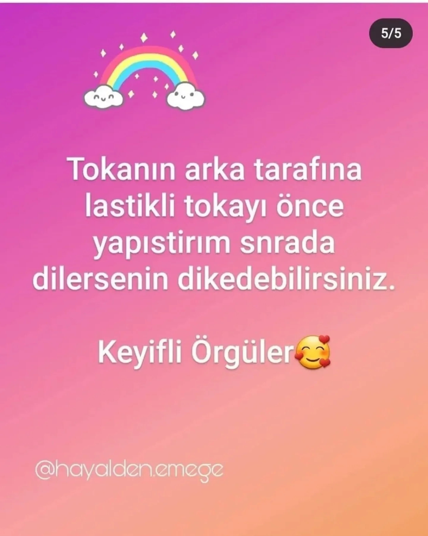 Ücretsiz gökkuşağı ve bulut amigurumi tarifi