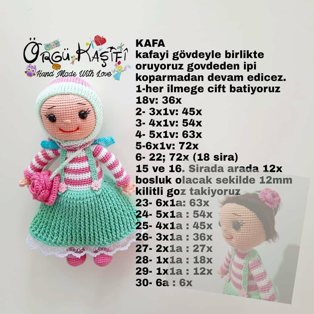 Ücretsiz Hafsa Bebek Örgü Tarifi