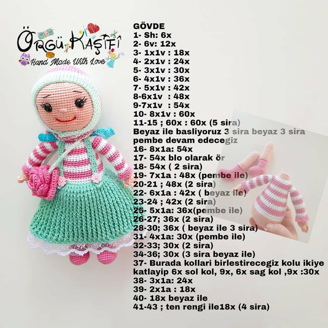 Ücretsiz Hafsa Bebek Örgü Tarifi