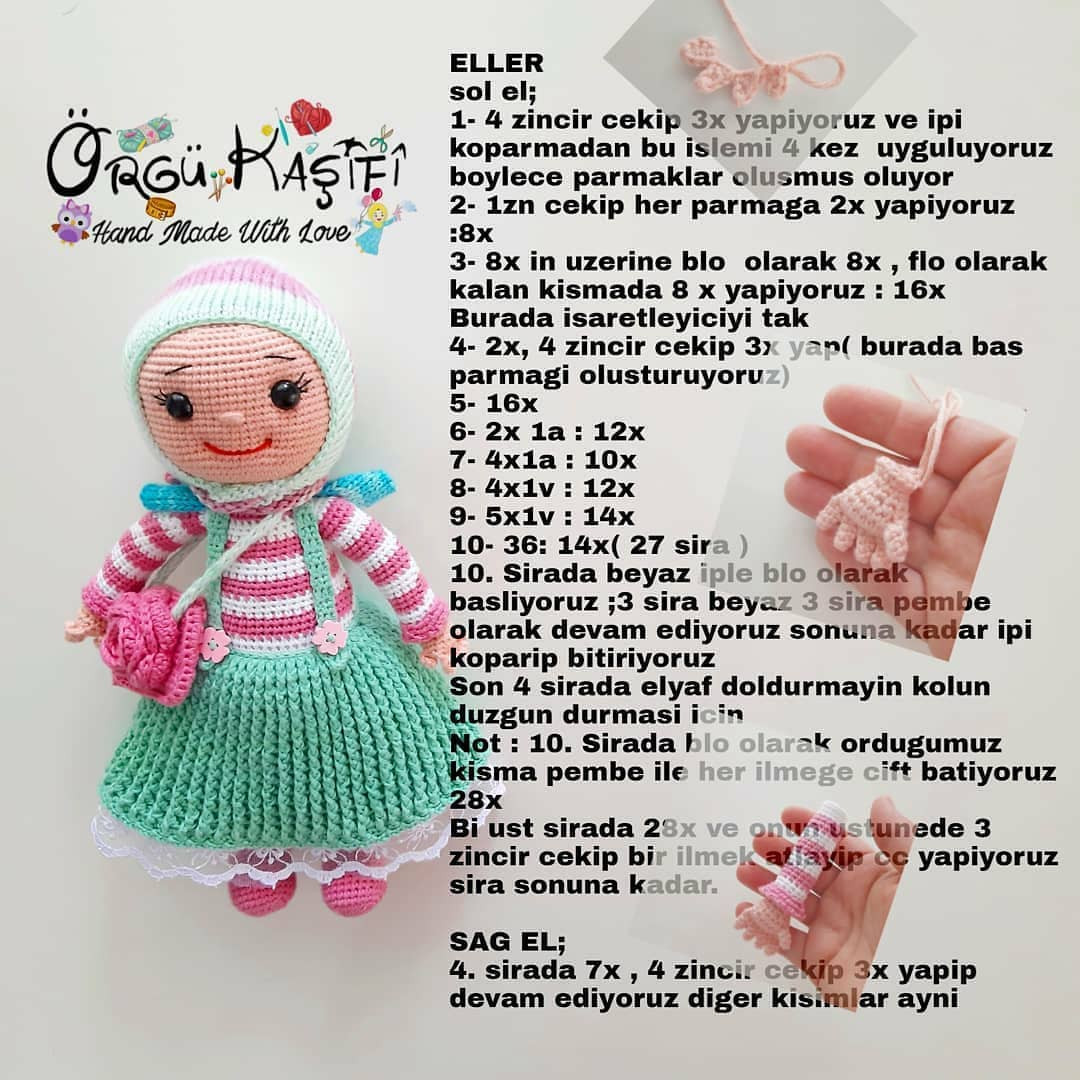 Ücretsiz Hafsa Bebek Örgü Tarifi