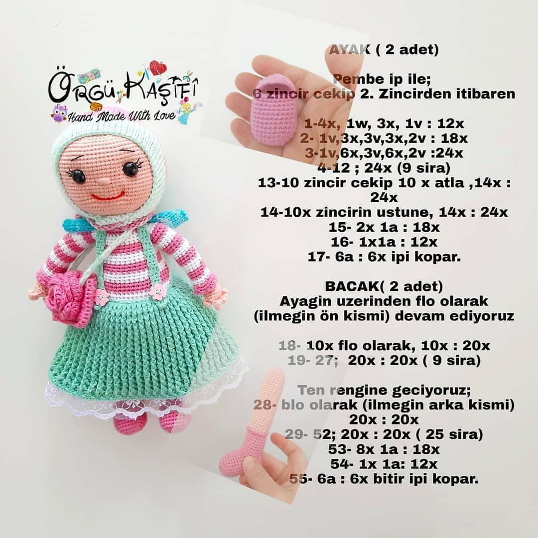 Ücretsiz Hafsa Bebek Örgü Tarifi
