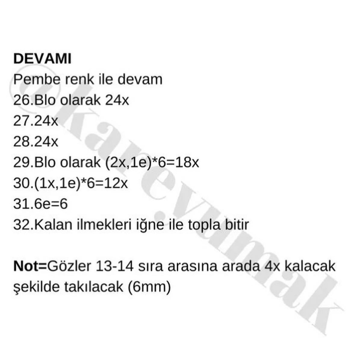 Ücretsiz Kalem Anahtarlık Tığ İşi Şeması