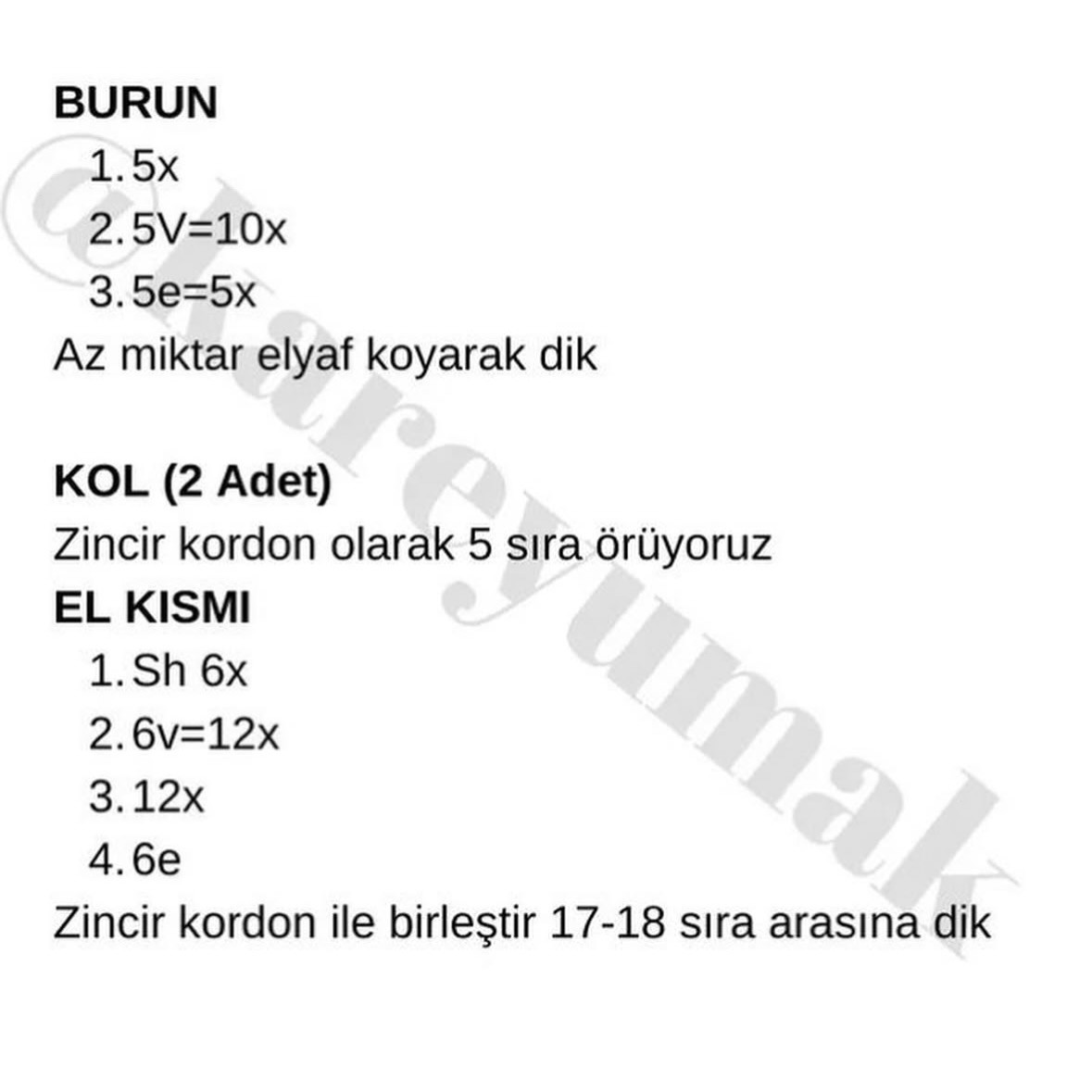 Ücretsiz Kalem Anahtarlık Tığ İşi Şeması