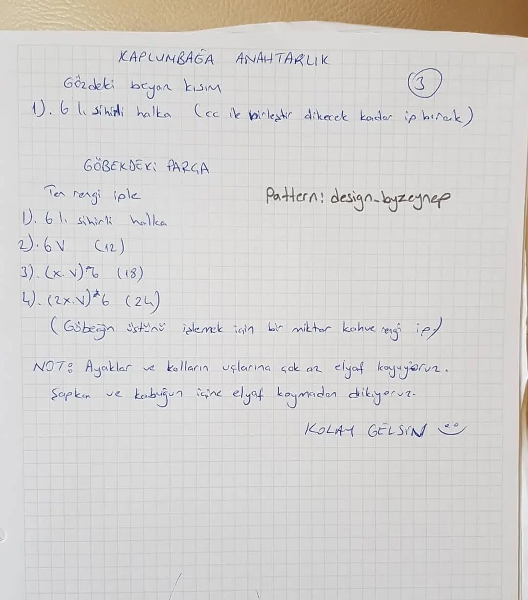 Ücretsiz Kaplumbağa Amigurumi Yapımı