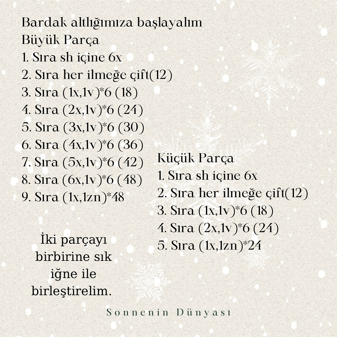 Ücretsiz Kar Adamı Tığ İşi Şeması