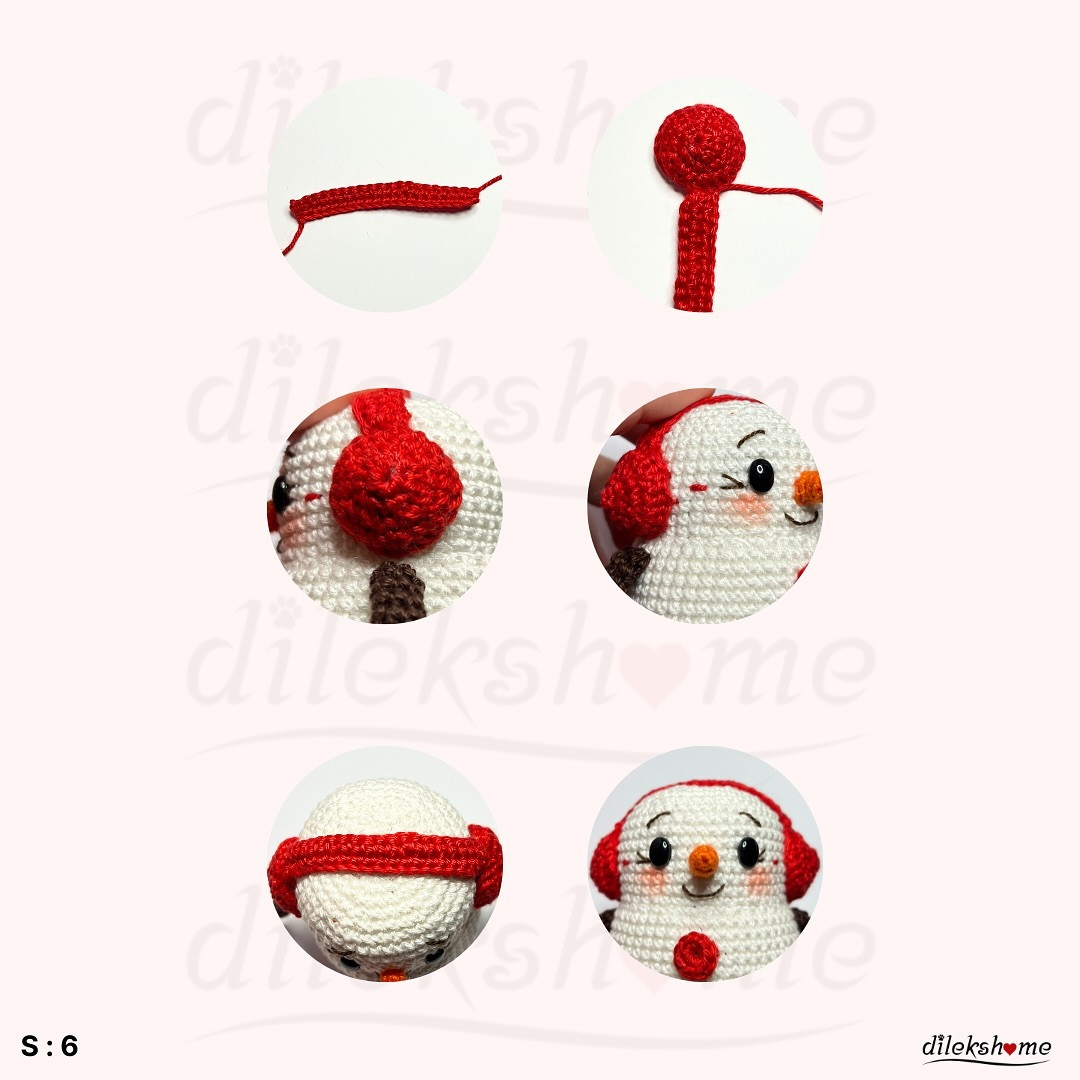 Ücretsiz Kardan Adam Amigurumi Tarifi