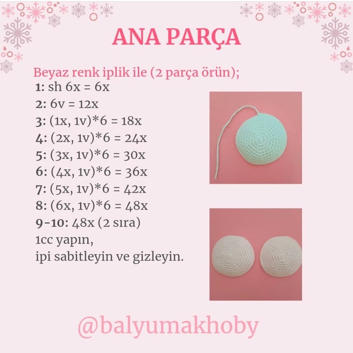 ÜCRETSİZ Kardan Adam Anahtarlık Örgü Şeması