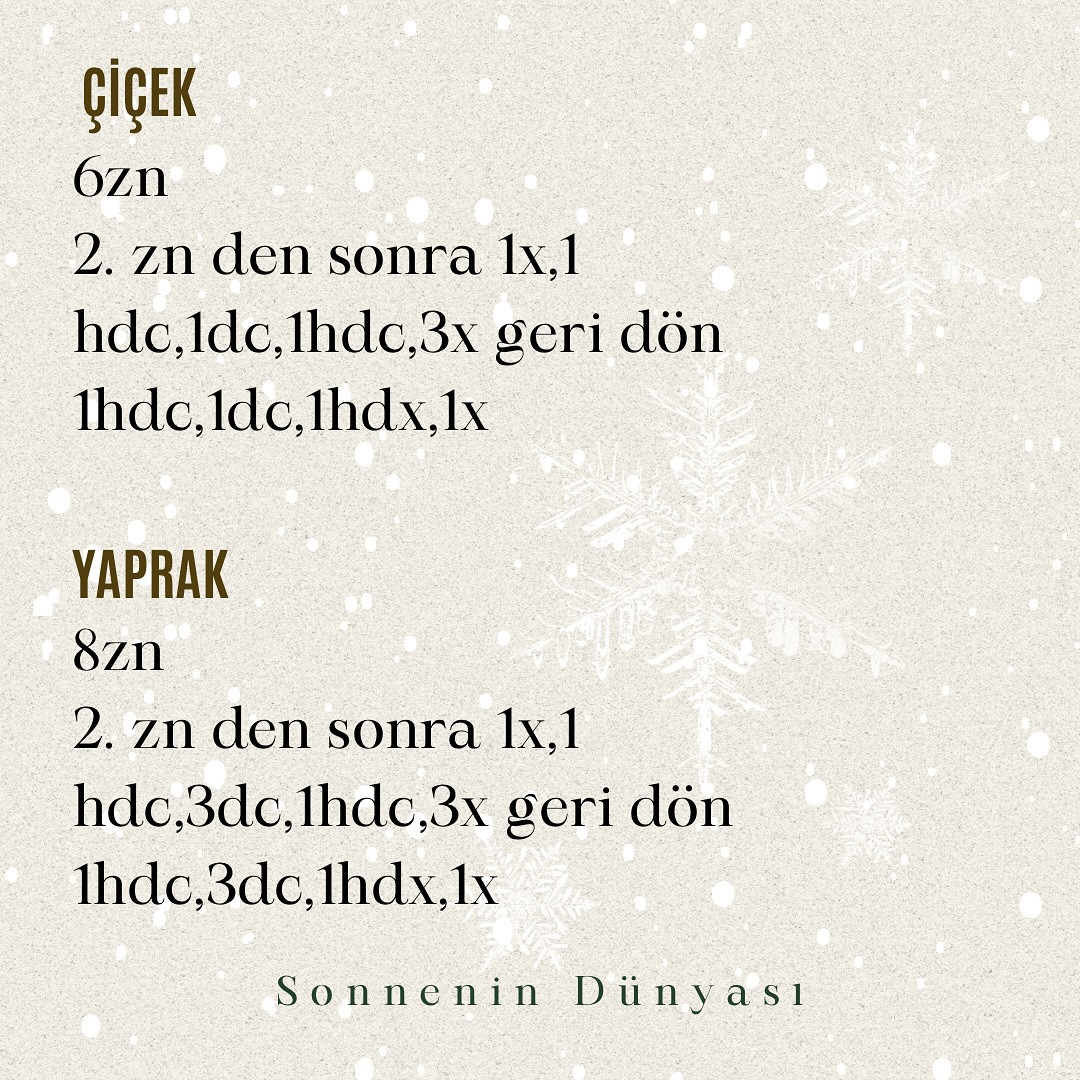 Ücretsiz Kardelenli Bardak Altlığı ve Kupa Kılıfı Örgü Şeması