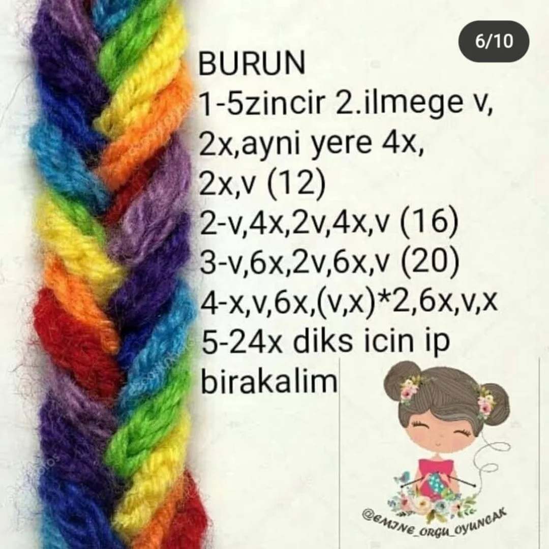ÜCRETSİZ KEDİCİK AMİGURUMİ ÖRGÜ ŞEMASI