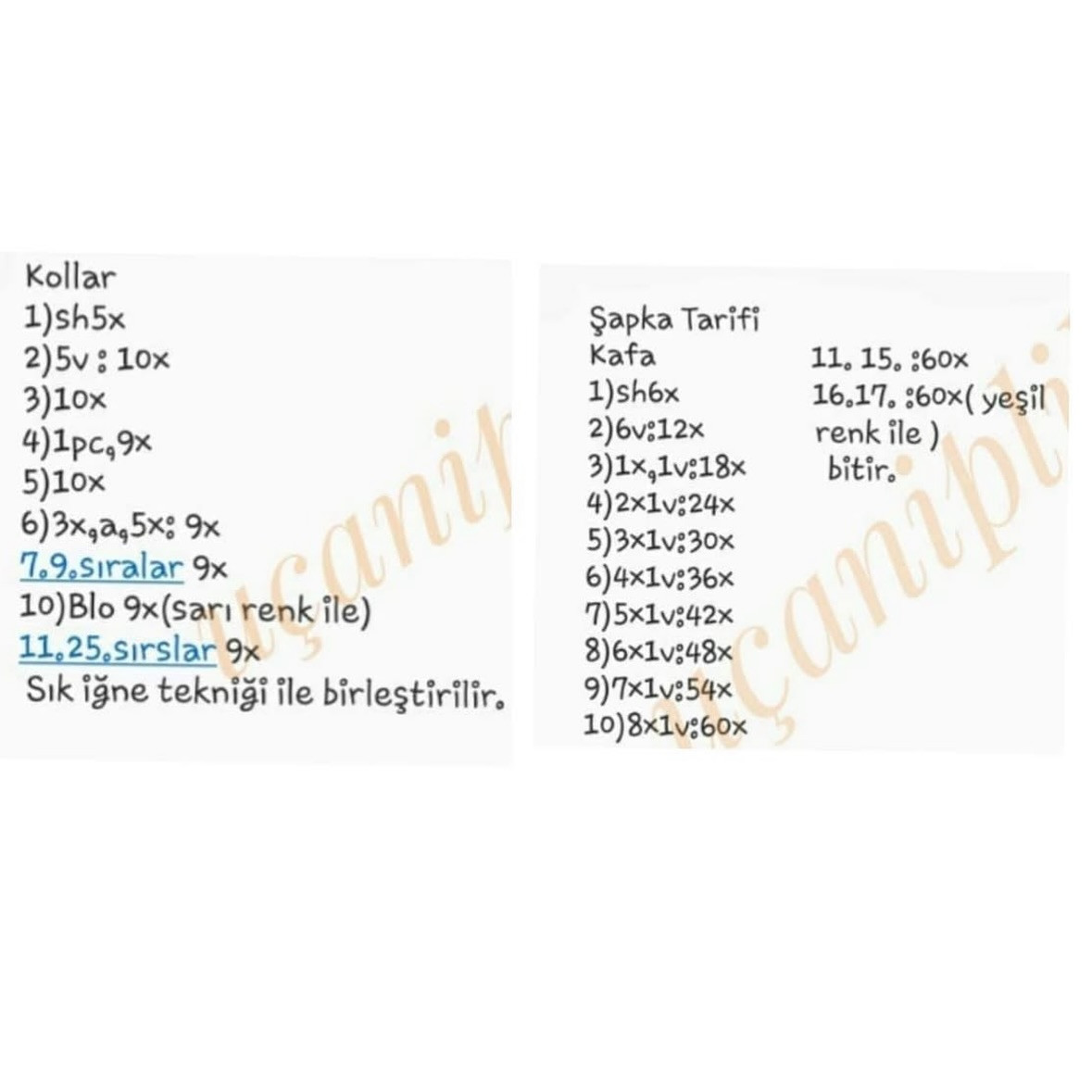 Ücretsiz Keloglan Amigurumi Tığ İşi Tarifi