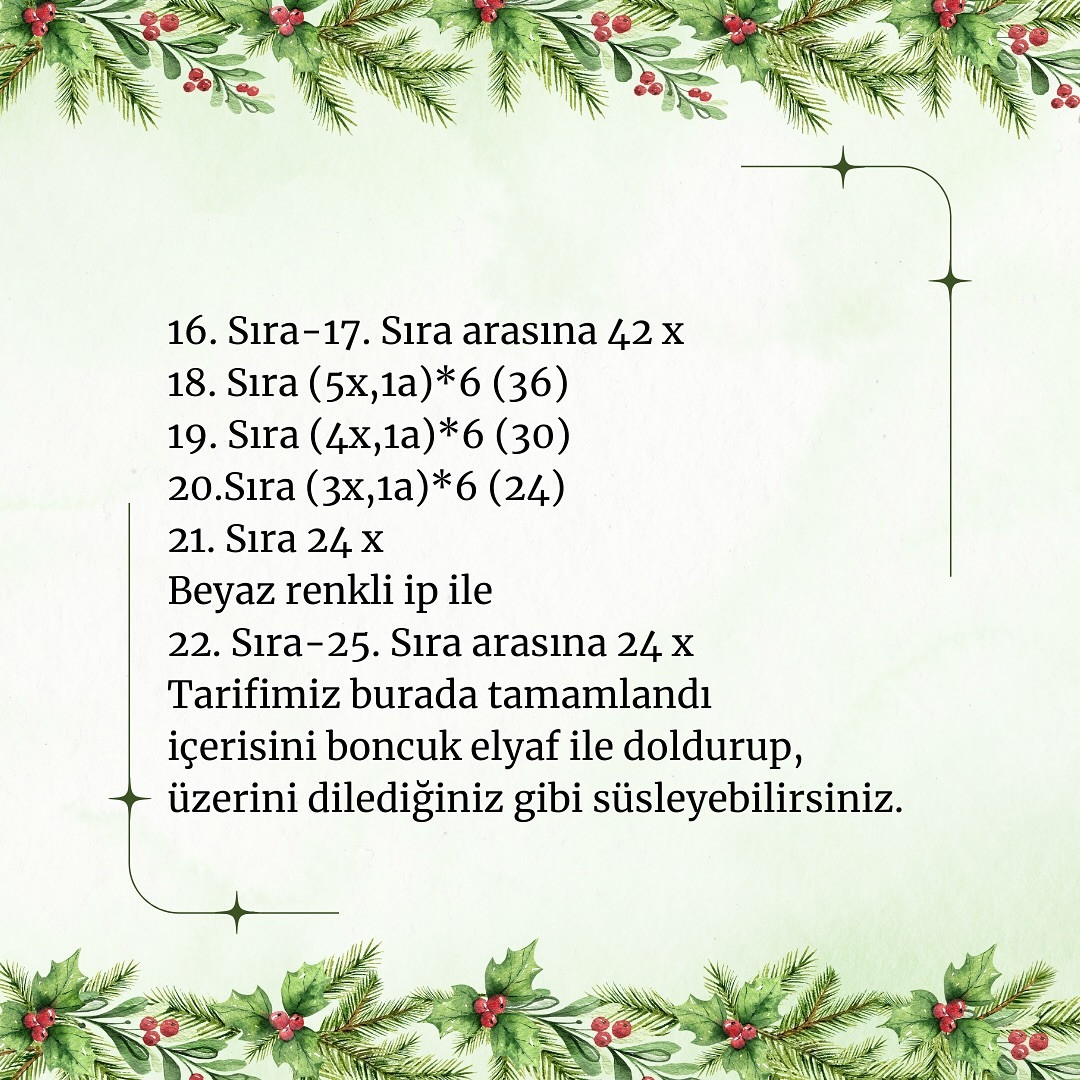 Ücretsiz Kışlık Eldiven Tığ işi Şeması