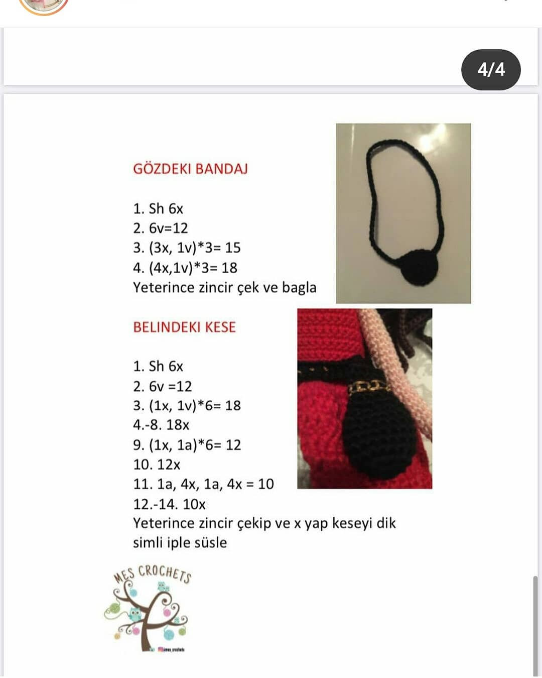 Ücretsiz Kız Korsan Amigurumi Tığ İşi Tarifi