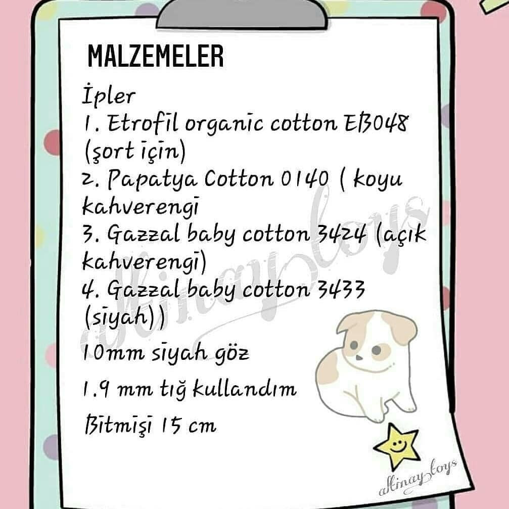 Ücretsiz Köpek Amigurumi Yapımı