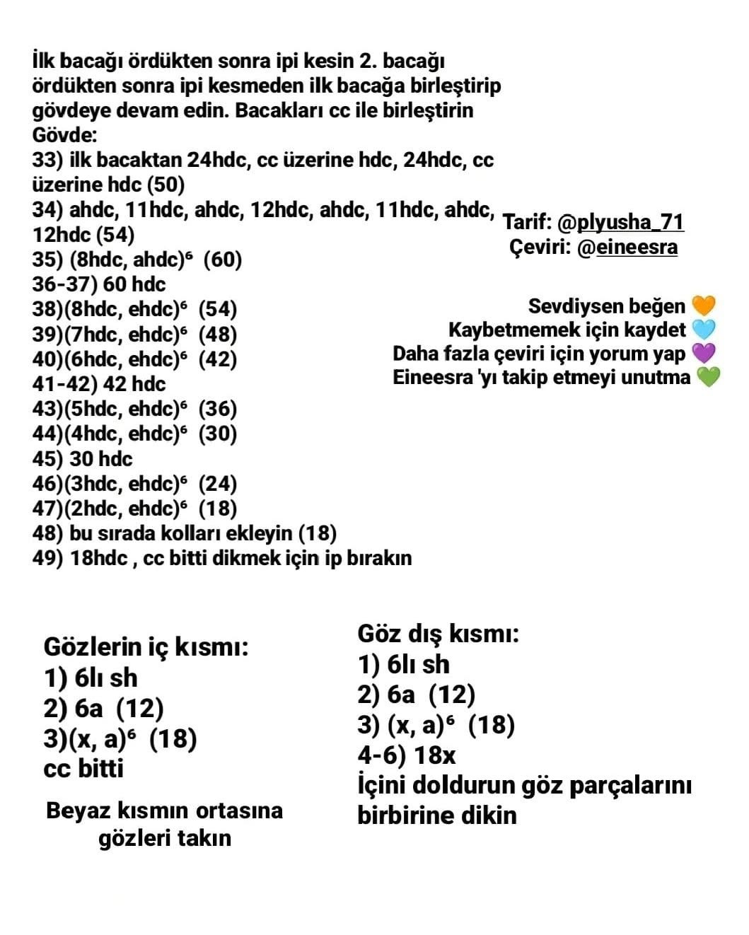 Ücretsiz Kurbağa Amigurumi Tığ İşi Şeması