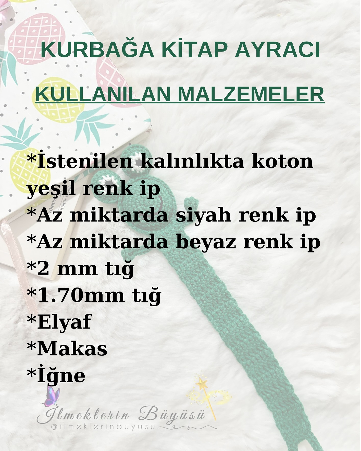 Ücretsiz Kurbağa Kitap Ayracı Tarifi