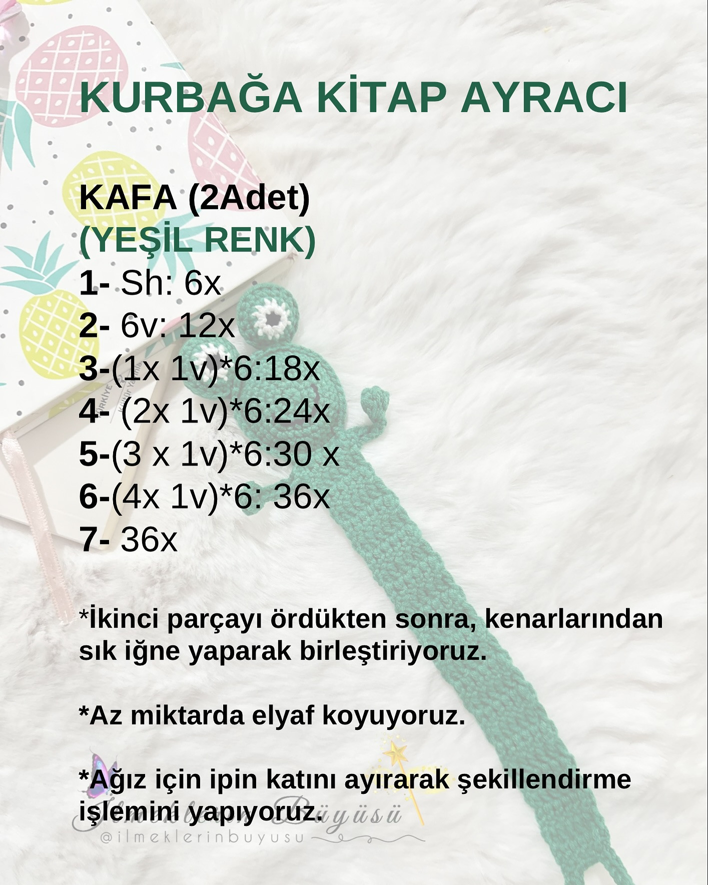 Ücretsiz Kurbağa Kitap Ayracı Tarifi