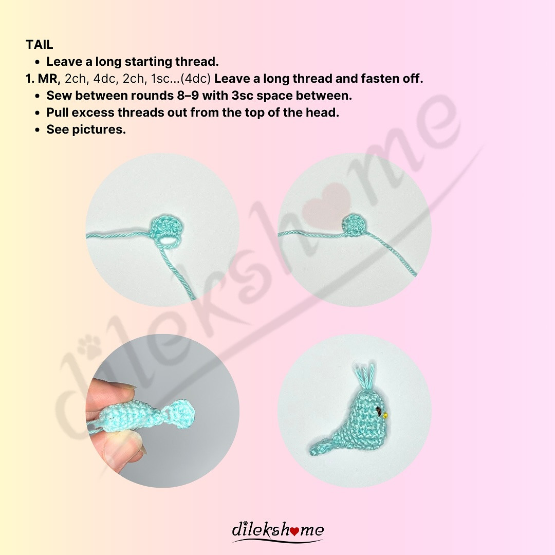 Ücretsiz Kuş Amigurumi Şeması