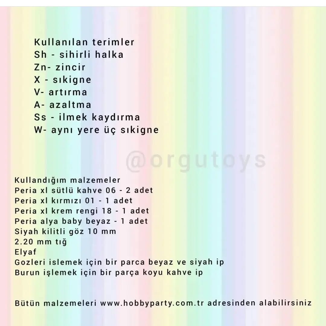 Ücretsiz Lokum Ayıcık Tığ İşi Tarifi