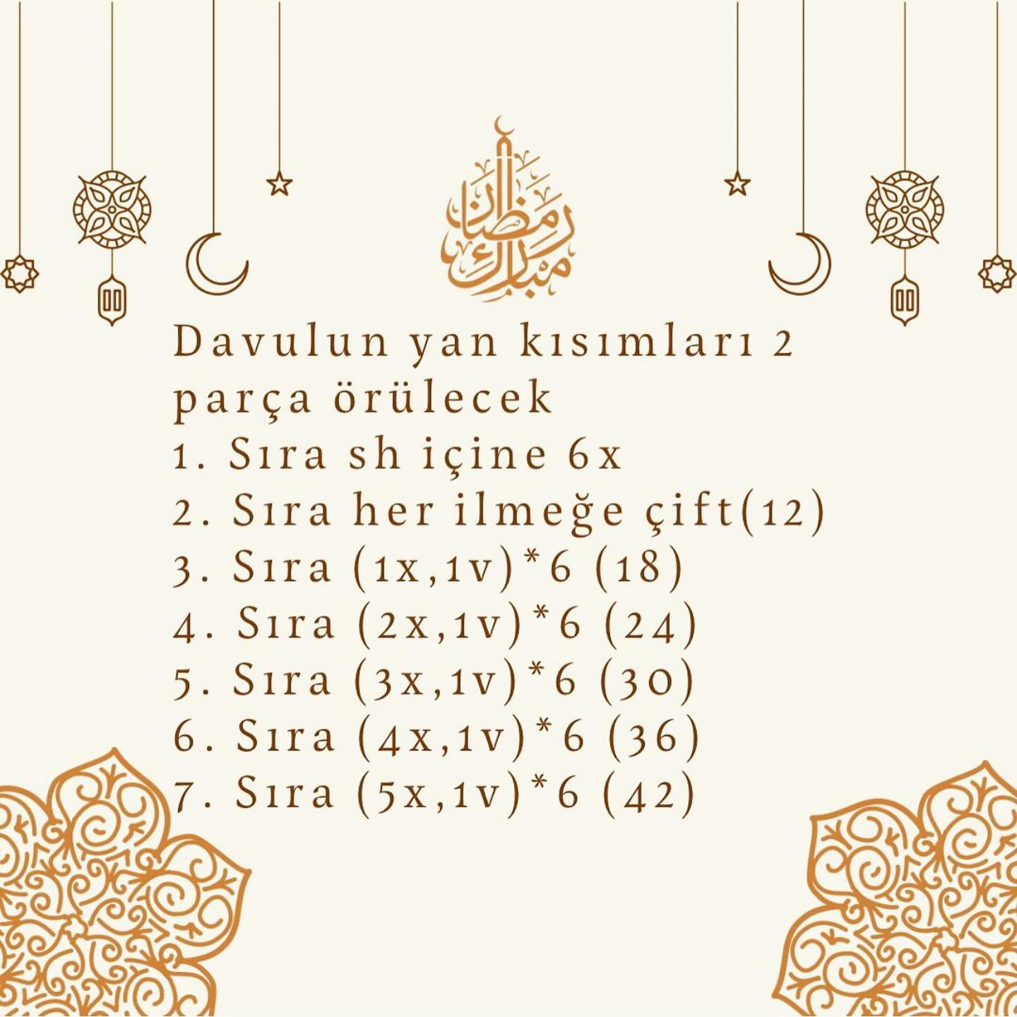 Ücretsiz Mini Davul Tığ İşi Şeması
