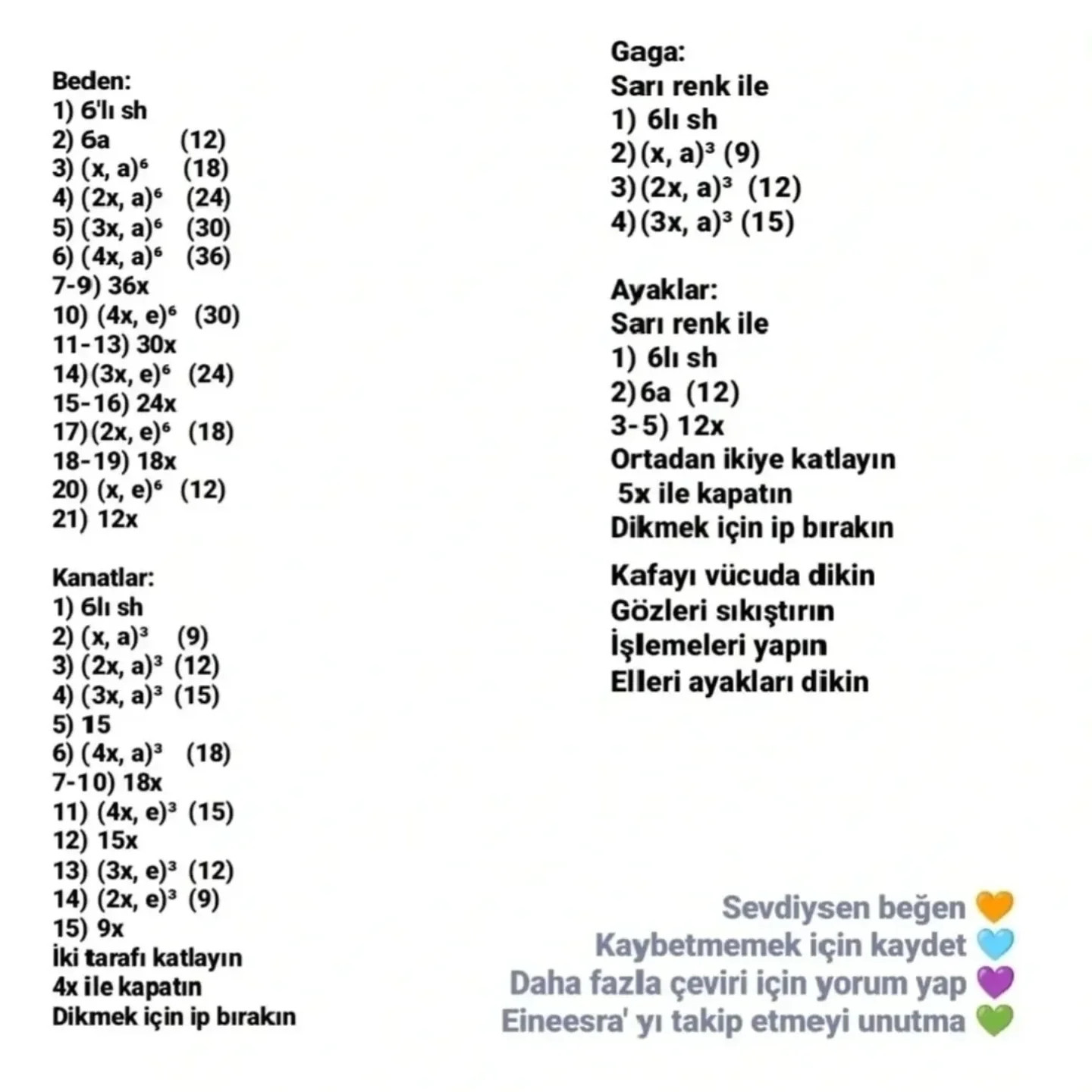 Ücretsiz Örme Bebek Kuşu Tarifi