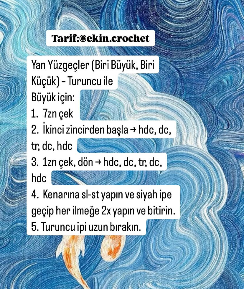 Ücretsiz Palyaço Balığı Anahtarlık Tığ İşi Tarifi