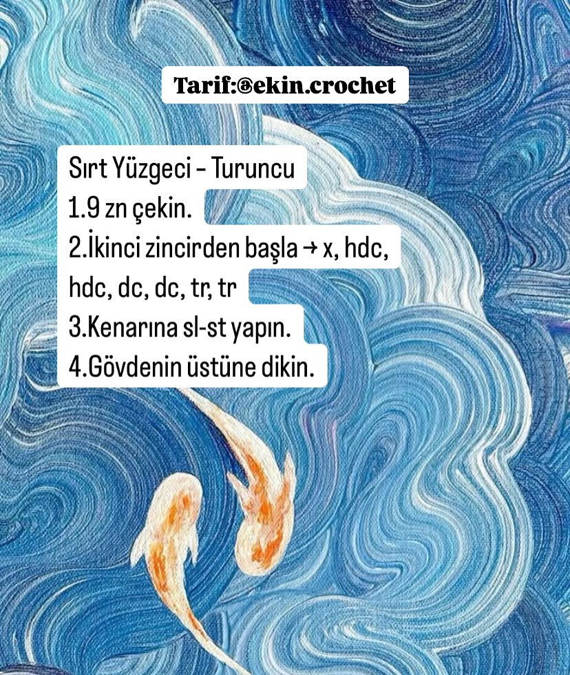 Ücretsiz Palyaço Balığı Anahtarlık Tığ İşi Tarifi